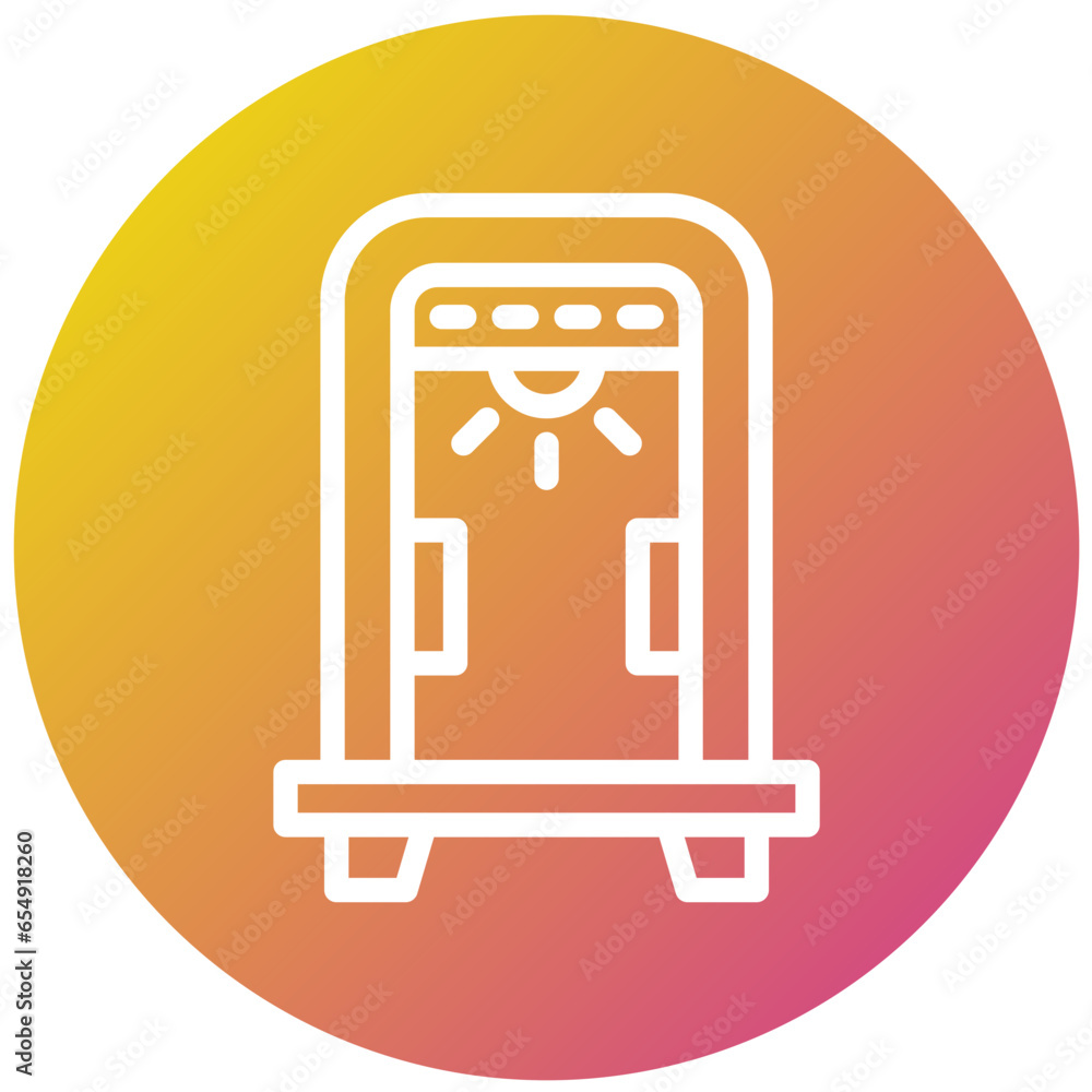 Metal Detector Vector Icon Design Illustration Metal Detector Vector Icon Design Illustration