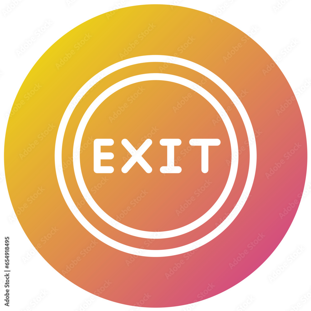 Exit Vector Icon Design Illustration Exit Vector Icon Design Illustration