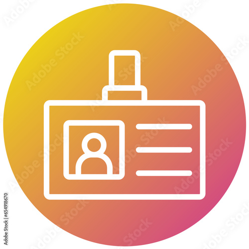 Id Card Vector Icon Design Illustration
