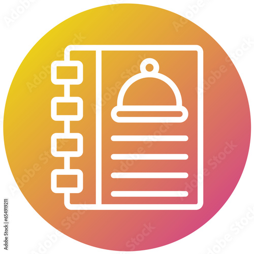 Cookbook Vector Icon Design Illustration