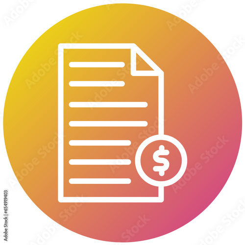 Financial Vector Icon Design Illustration