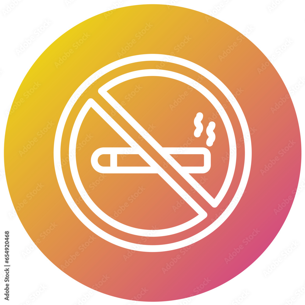 No Smoking Vector Icon Design Illustration No Smoking Vector Icon Design Illustration