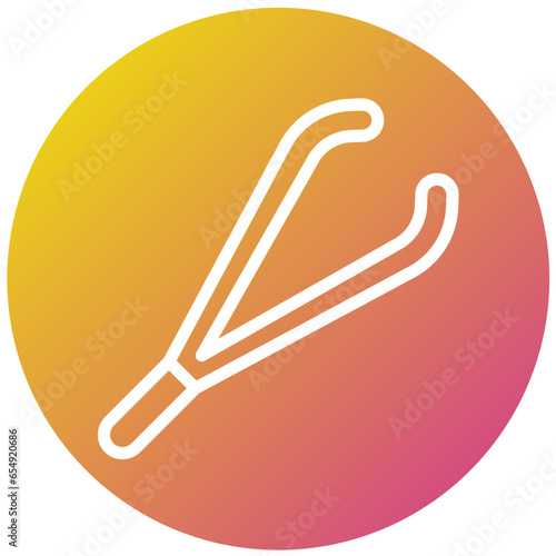 Tweezers Vector Icon Design Illustration