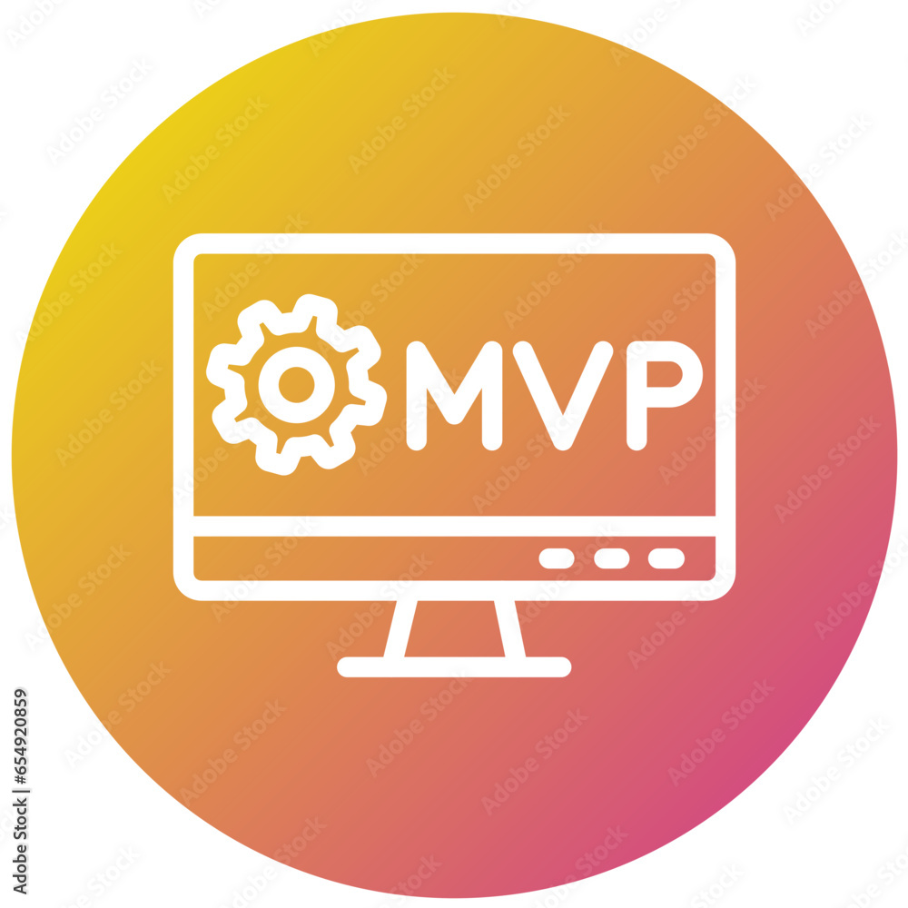 MVP Vector Icon Design Illustration MVP Vector Icon Design Illustration