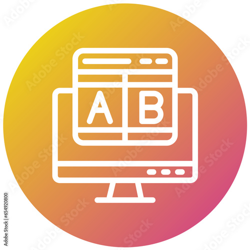 Ab testing Vector Icon Design Illustration