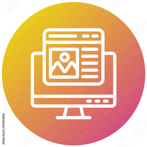 Mockup Vector Icon Design Illustration