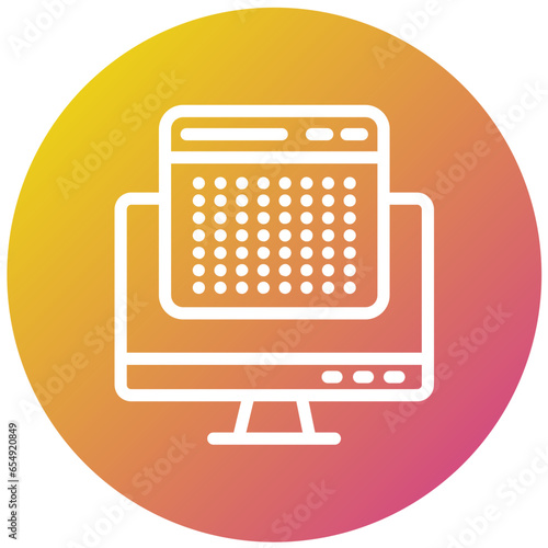 Dots Vector Icon Design Illustration