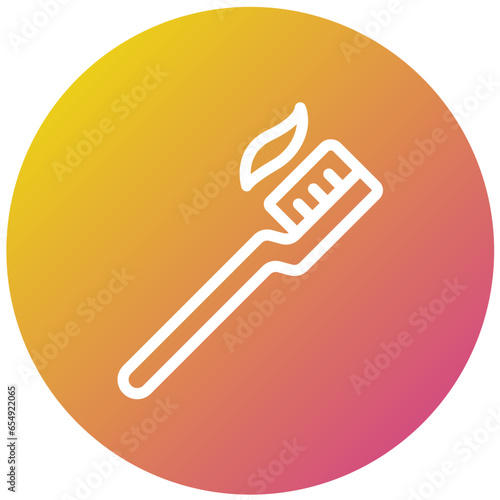 Tooth Brush Vector Icon Design Illustration