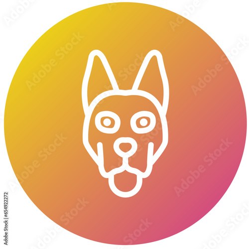 Dog Vector Icon Design Illustration