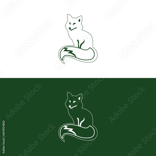 Cat Art & Illustration, Cat logo design, cat line design