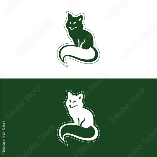 Art & Illustration, cat design, cat logo illustration