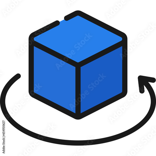 Rotate Cube Icon