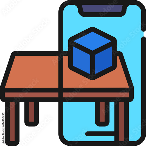 Mixed Reality Cube Table Icon