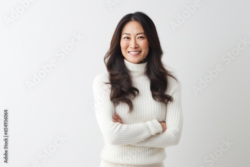 Asian woman smile happy face portrait