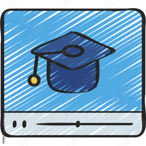 Online Course Video Icon