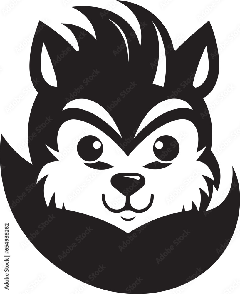 Midnight Delight Logo Sleek Squirrel in Black Midnight Delight Logo Sleek Squirrel in Black