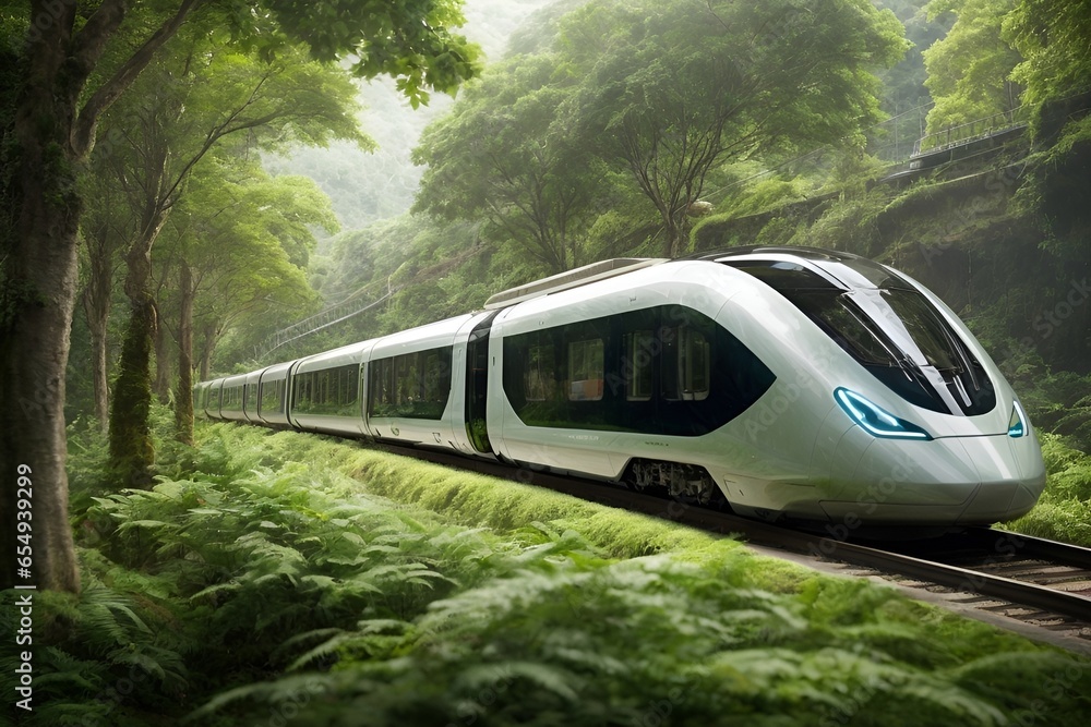 Green Transit Oasis: The Eco-Train of Tomorrow