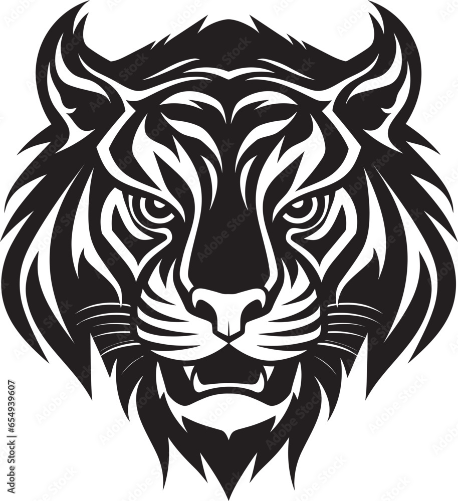Regal Jungle Cat Icon Graceful Predator Profile