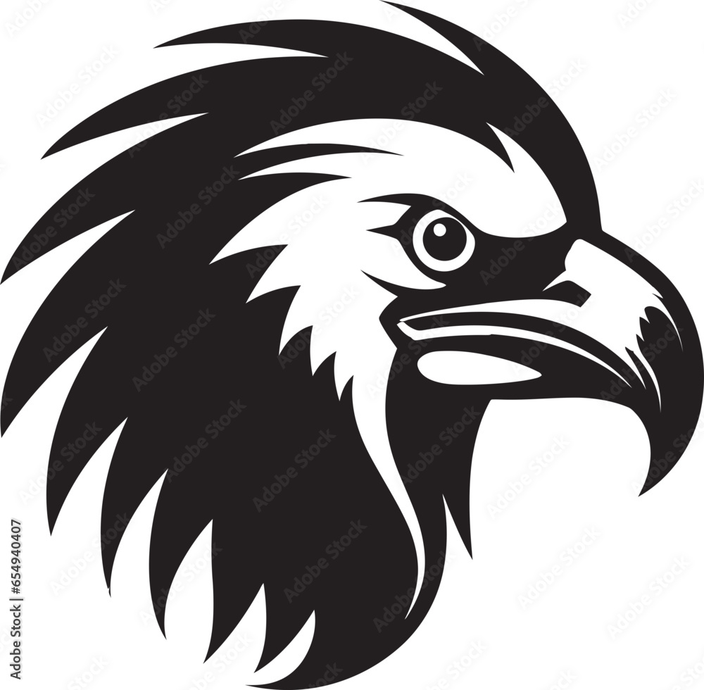 Obraz premium Regal Sky Scavenger Mark Shadowed Carrion Seeker Emblem