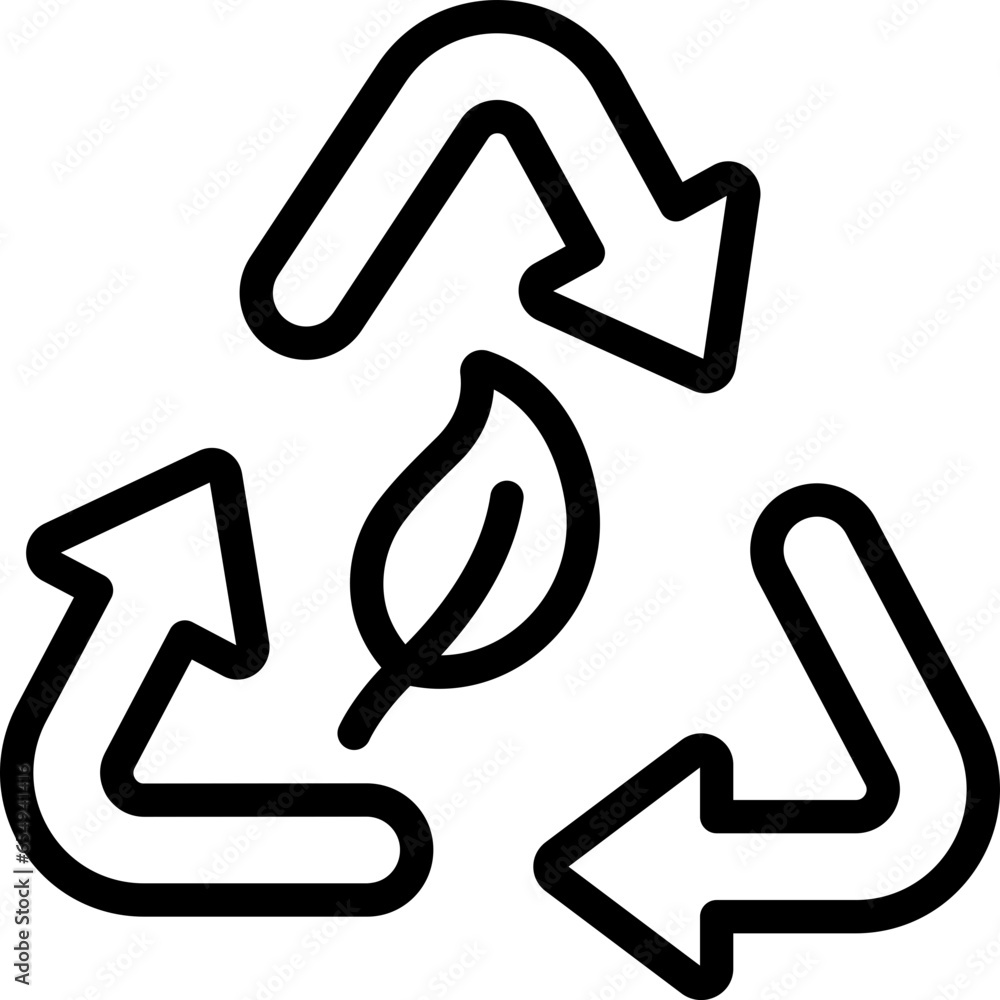 Recycle Leaf Icon Recycle Leaf Icon