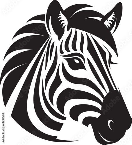 Nights Silent Zebra Majesty Striped Elegance of Nature