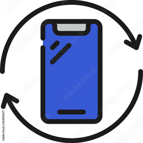 Recyclable Phone Icon