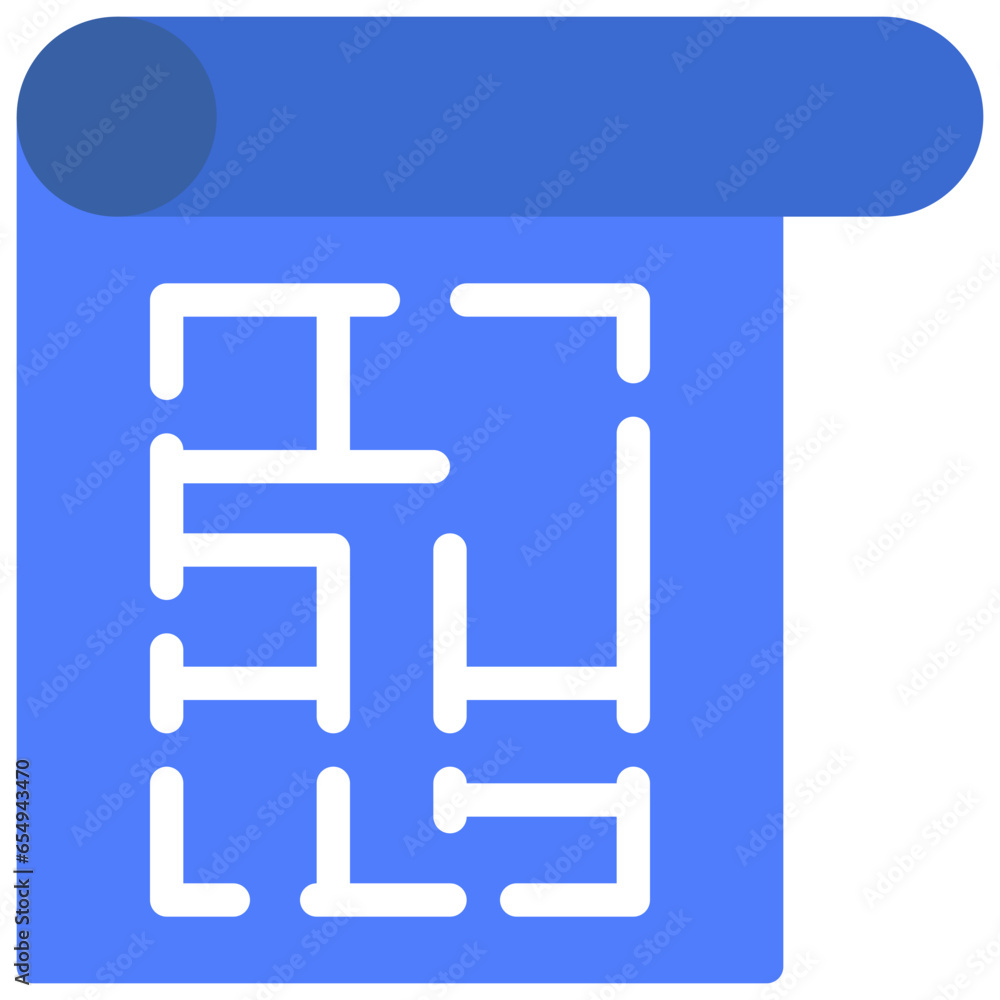Blueprint Scroll Icon Blueprint Scroll Icon