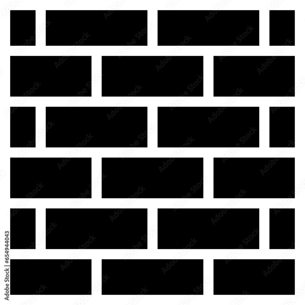 Brick Wall Icon Brick Wall Icon