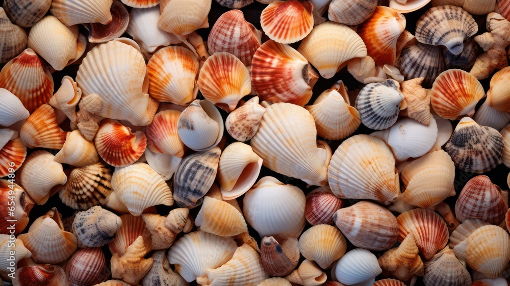 Shells background created with Generative AI