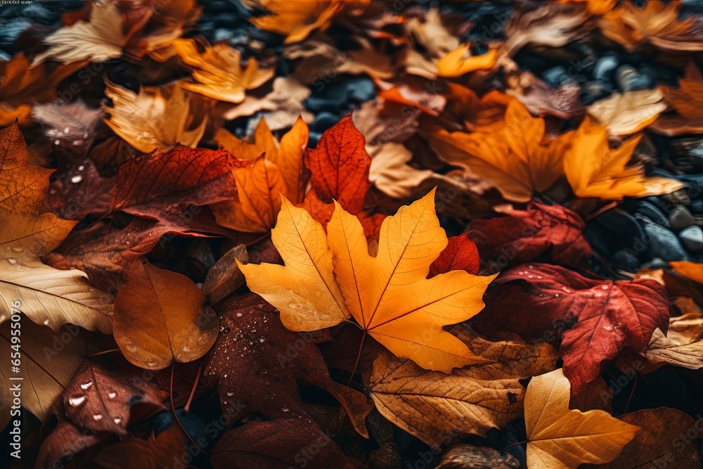 Autumn Background and copy space, generative ai Autumn Background and copy space, generative ai