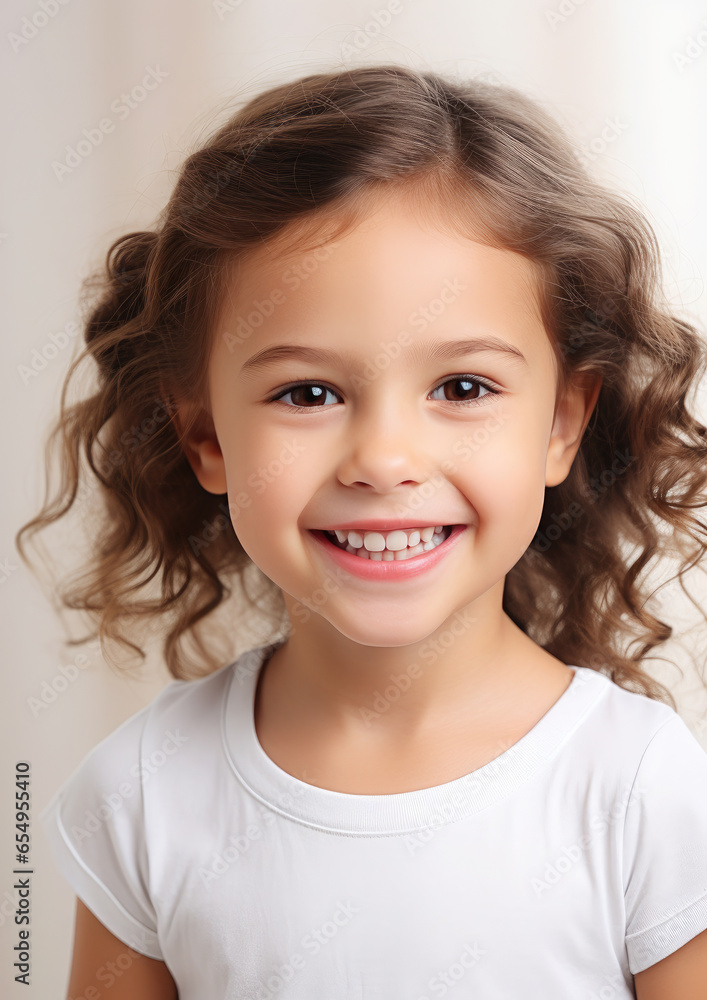 Generative AI, little girl with beautiful white healthy teeth smiling, charming snow-white smile, dentistry advertising, oral care, mouth, face, cute child, space for text, dental clinic for kids Generative AI, little girl with beautiful white healthy teeth smiling, charming snow-white smile, dentistry advertising, oral care, mouth, face, cute child, space for text, dental clinic for kids