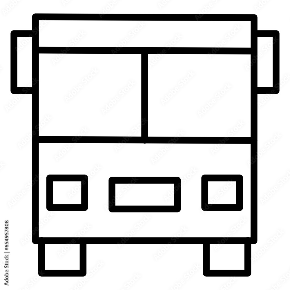 Outline Bus icon Outline Bus icon