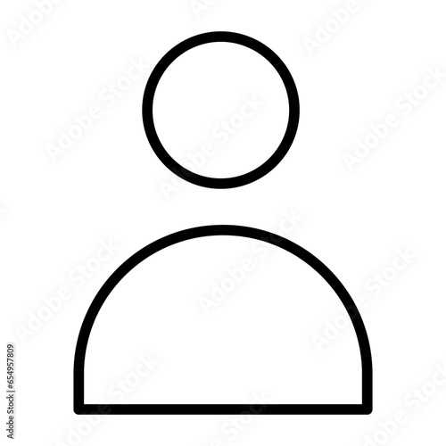 Outline User icon