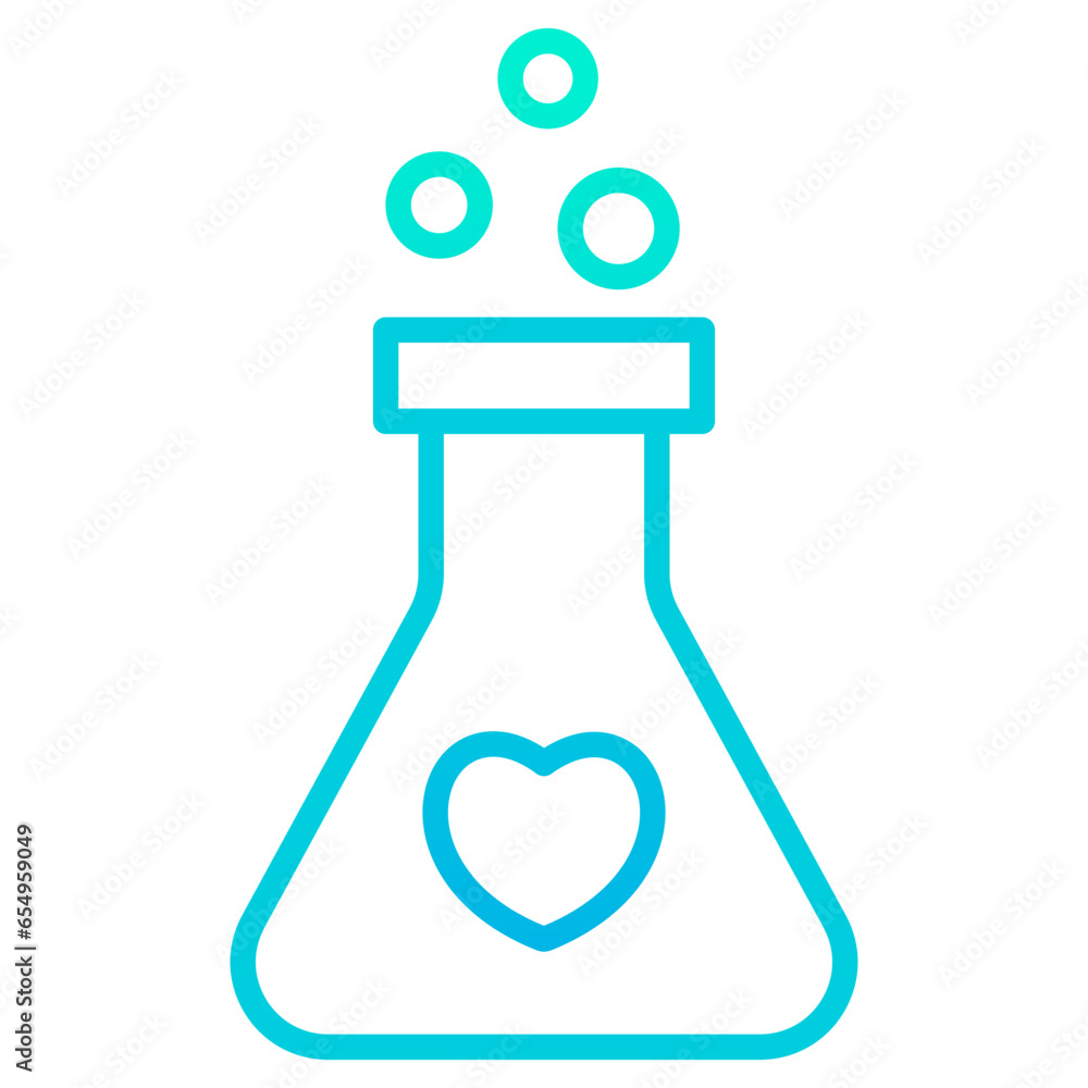 Outline gradient Love Potion icon Outline gradient Love Potion icon