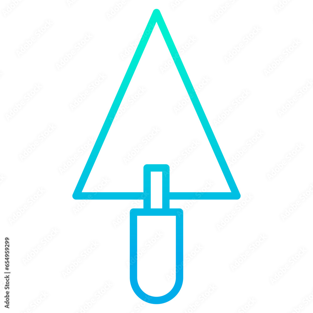 Outline gradient Trowel icon Outline gradient Trowel icon