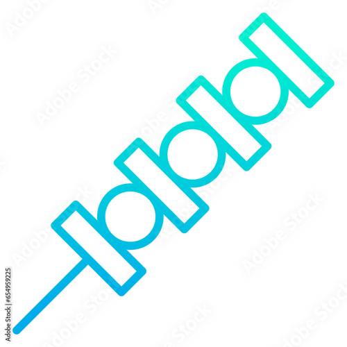 Outline gradient Kebab icon