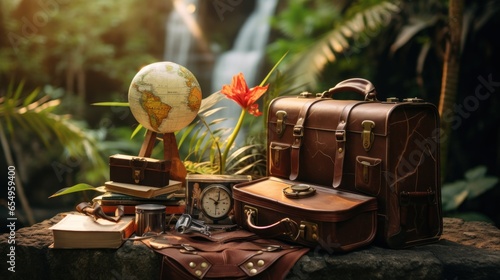 Travel inspiration. passports and luggage