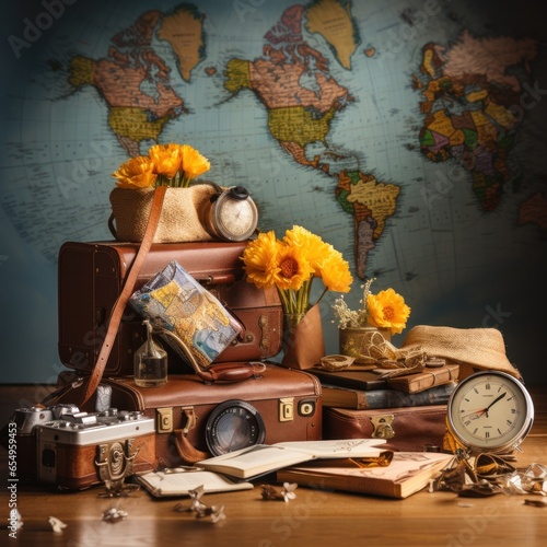Travel inspiration. passports and luggage