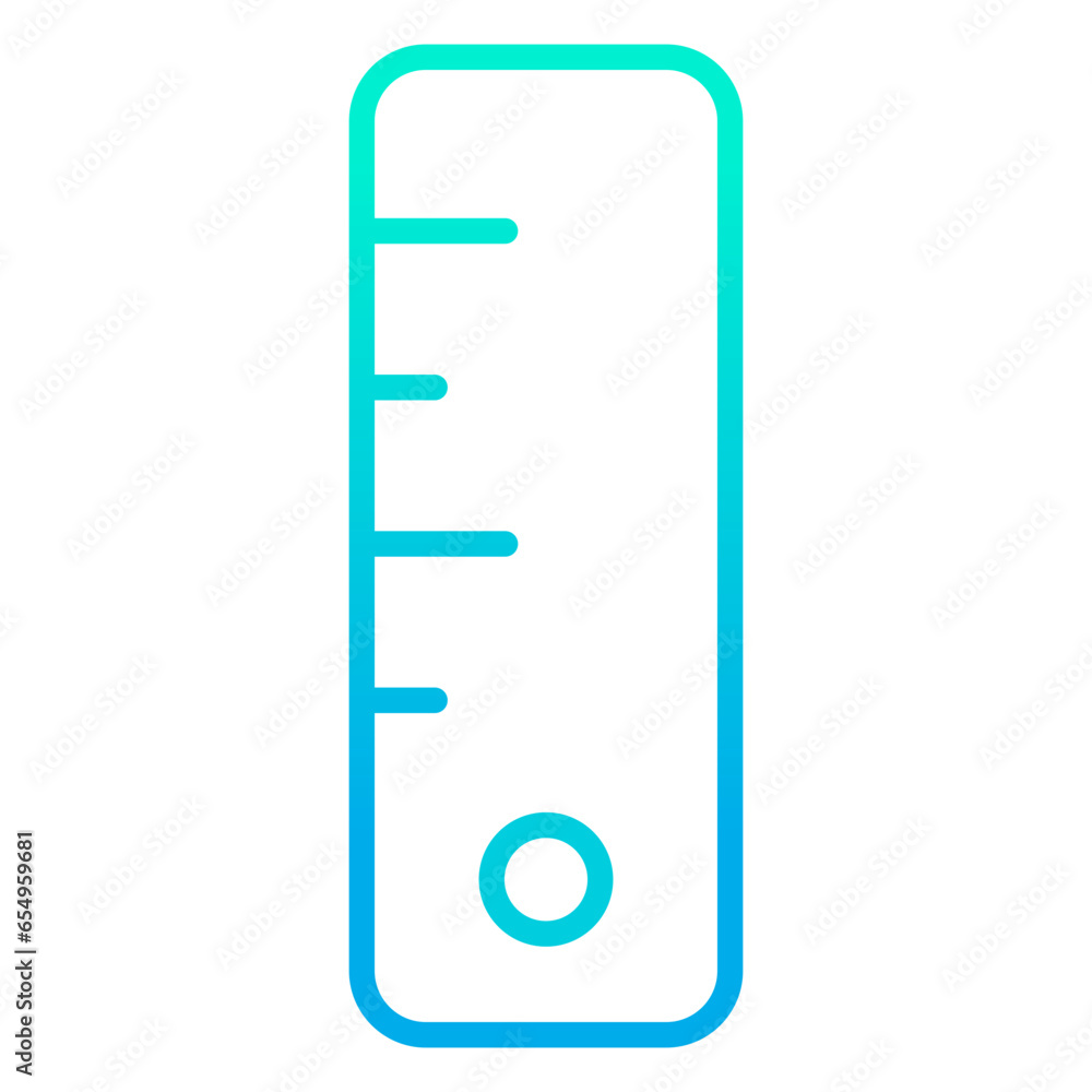 Outline gradient Ruler icon Outline gradient Ruler icon