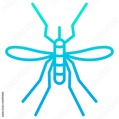 Outline gradient Mosquito icon