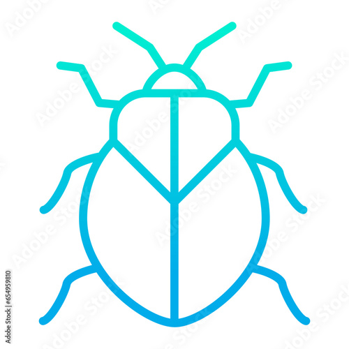 Outline gradient Stinkbug icon