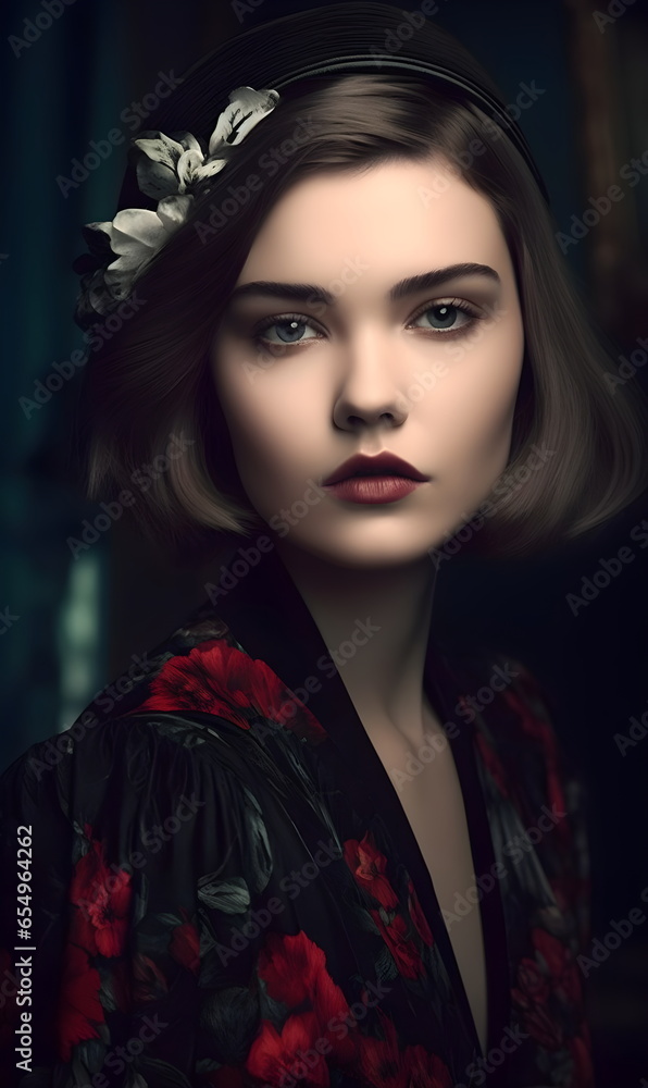 portrait of a woman. Extremely realistic female illustration. Fashion model. portrait of a woman. Extremely realistic female illustration. Fashion model.
