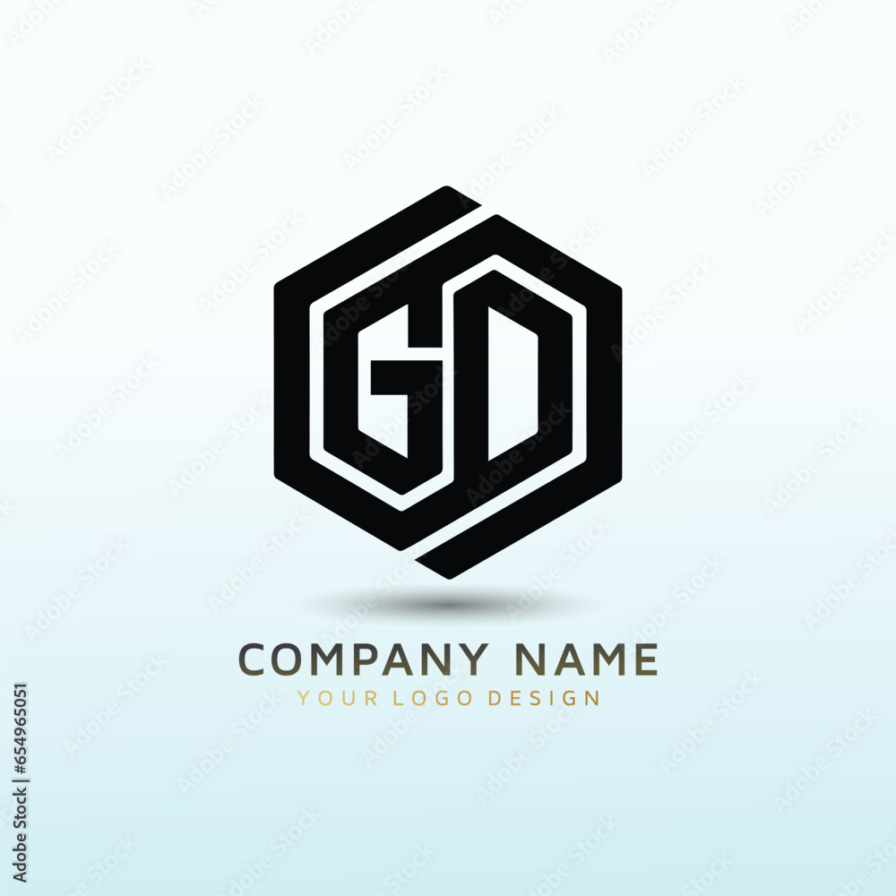 clothing brand letter GD logo design clothing brand letter GD logo design