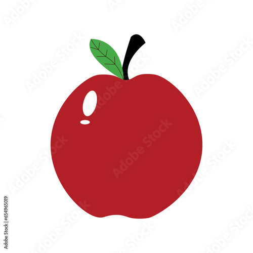 vector hand drawn apple fruit illustration
