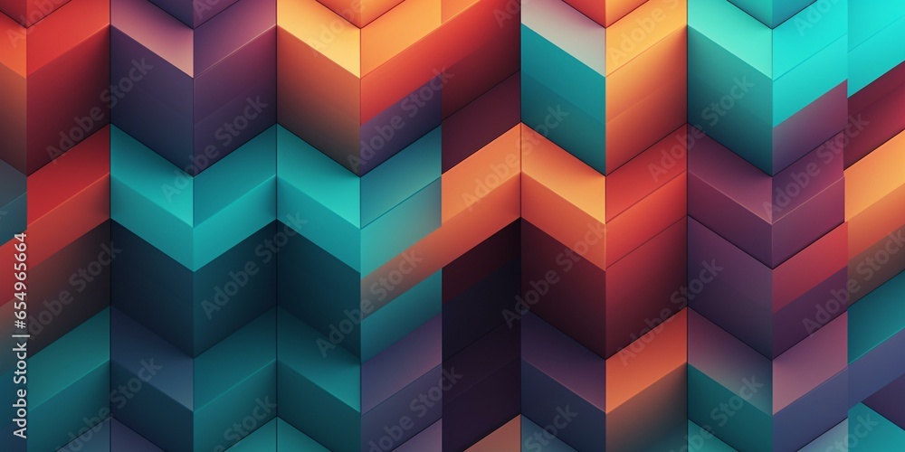 GEOMETRIC COLORFUL 3D SHAPE PATTERN BACKGROUND GEOMETRIC COLORFUL 3D SHAPE PATTERN BACKGROUND