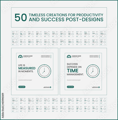 50 Timeless Creations for Productivity And Success Post Designs