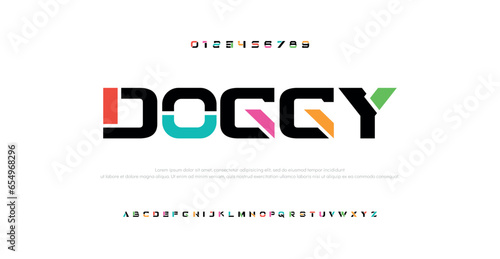 Doggy colorful stylish small alphabet letter logo design.