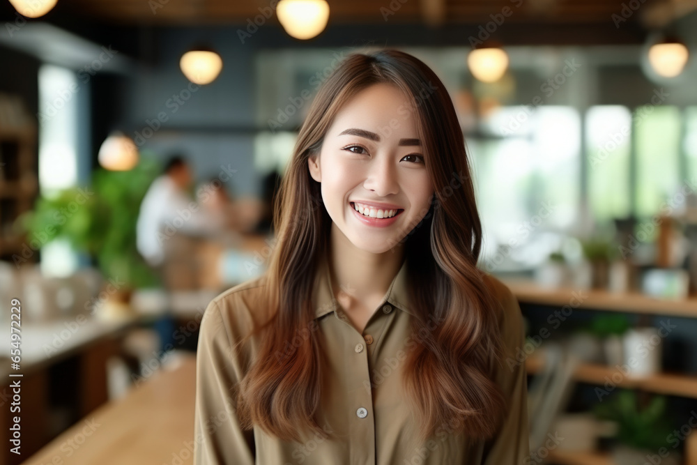 Asian young female happy pretty smiling professional business. Asian young female happy pretty smiling professional business.