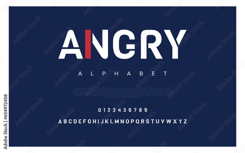 Angry abstract wedding fashion logo font alphabet. Minimal classic urban fonts for logo, brand etc. Typography typeface uppercase lowercase and number. vector illustration - obrazy, fototapety, plakaty 