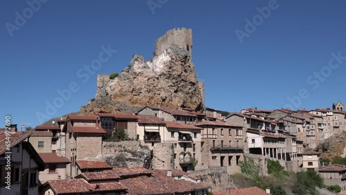 Frias Spain historic medieval city Burgos province Castile and Leon pan view